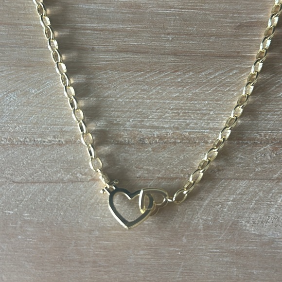 Gorjana NWT Parker Heart Necklace - Gold - Picture 7 of 9